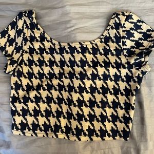 Misope Houndstooth Top Size M